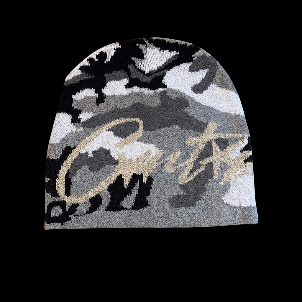 'CRTZ' Beanie (GREY CAMO)